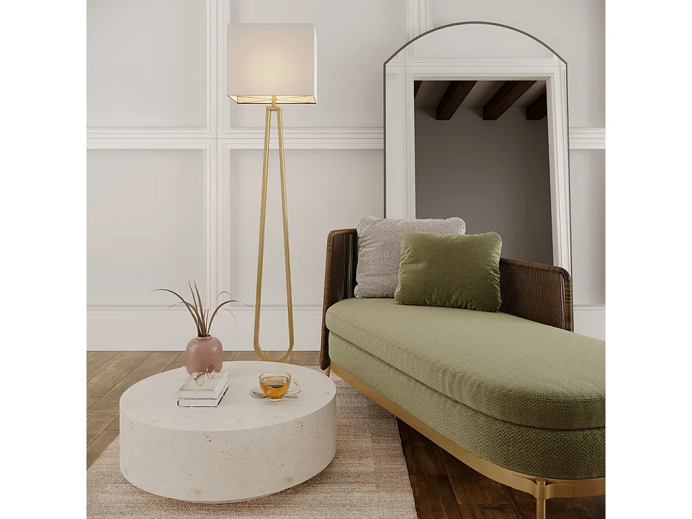 Orbis, Tavolino da salotto Beige (85cm X 85cm H. 28cm)| Duzzle