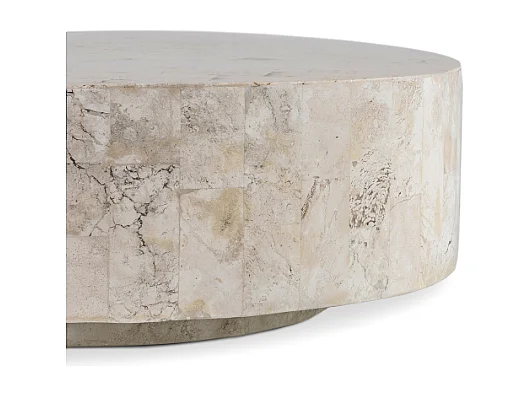 Orbis, Tavolino da salotto Beige (85cm X 85cm H. 28cm)| Duzzle