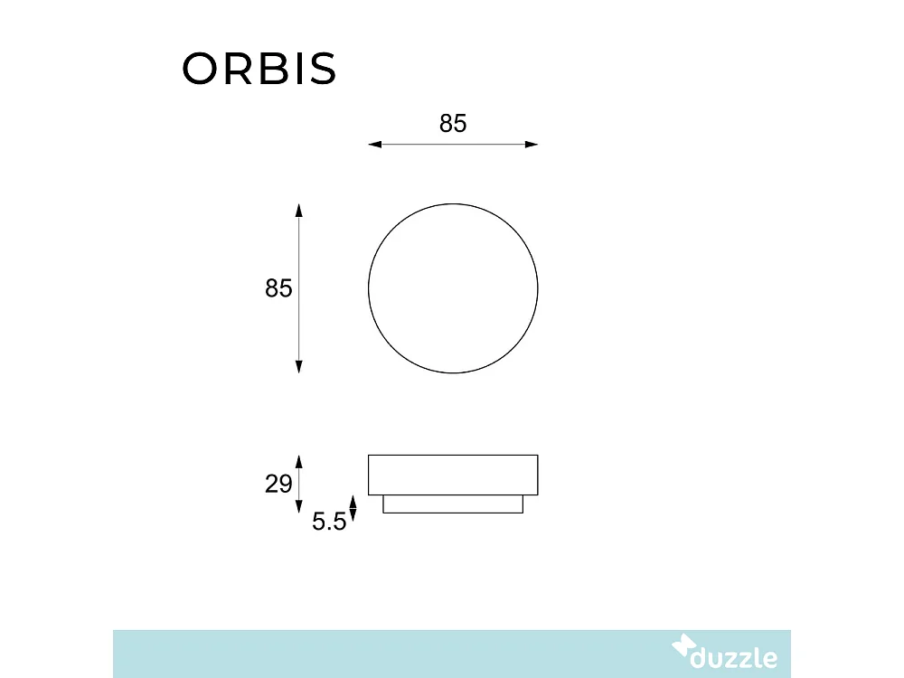 Orbis, Tavolino da salotto Beige (85cm X 85cm H. 28cm)| Duzzle