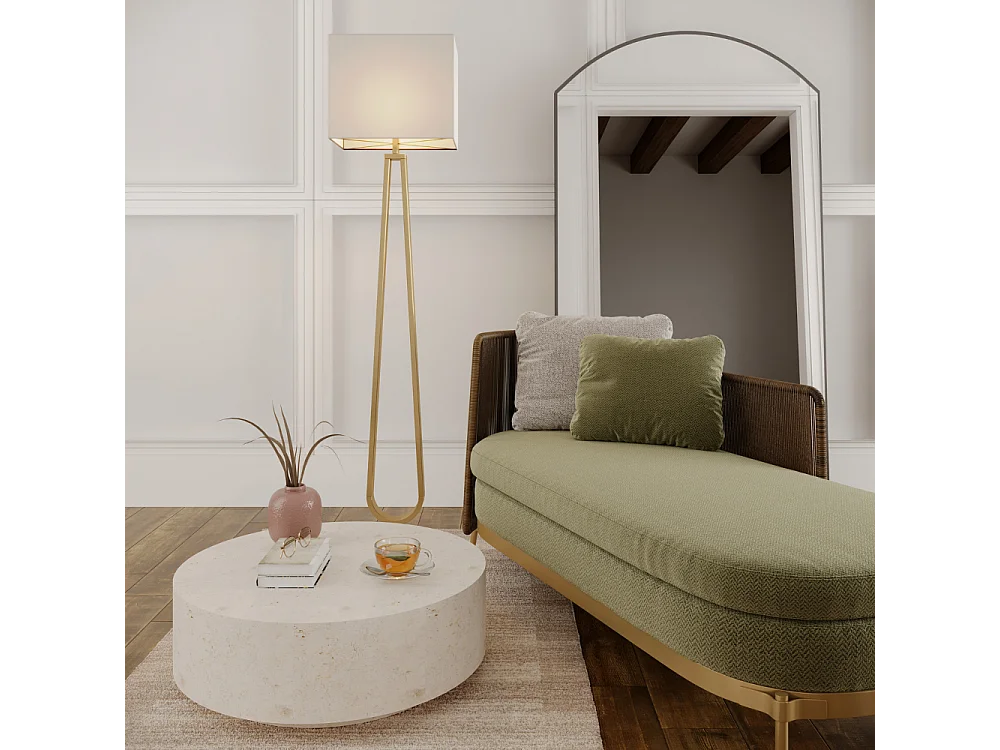 Orbis, Tavolino da salotto Beige (85cm X 85cm H. 28cm)| Duzzle