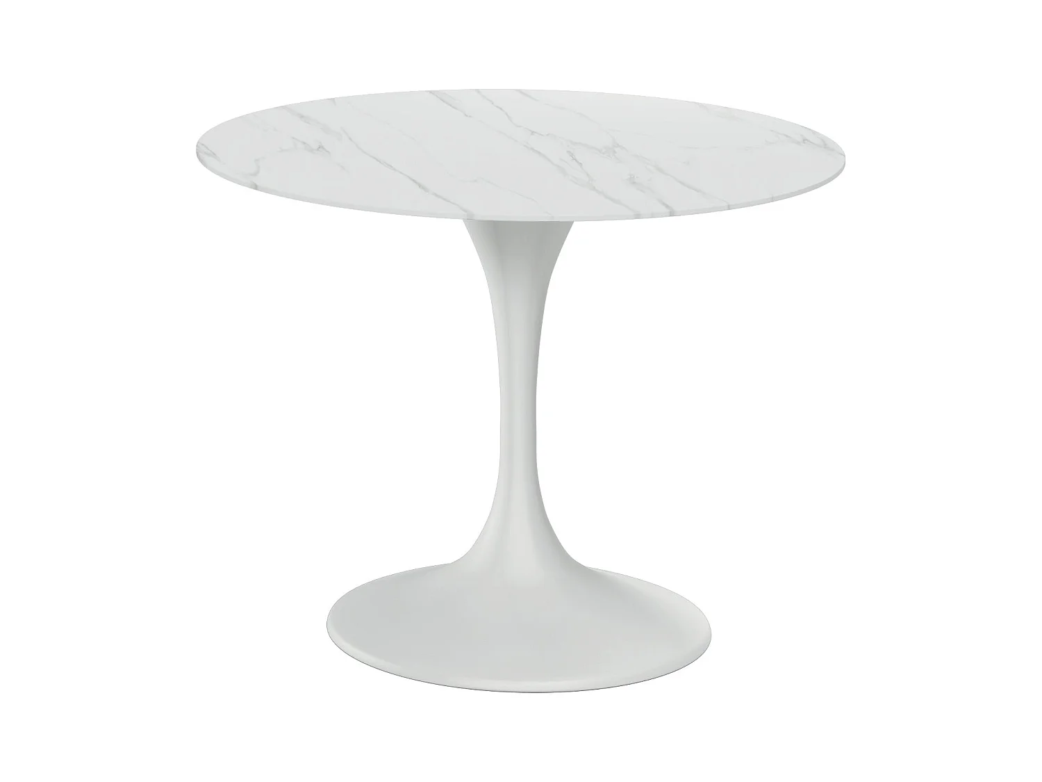 Circe,  Tavolo fisso con top in ceramica e base in metallo verniciato (100cm X 100cm H. 76cm)| Duzzle