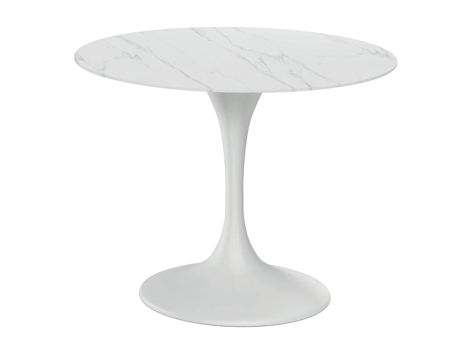 Circe,  Tavolo fisso con top in ceramica e base in metallo verniciato (100cm X 100cm H. 76cm)| Duzzle