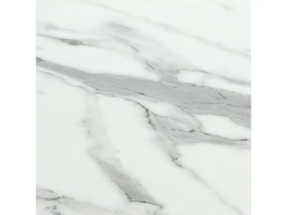 Circe, Tavolo fisso con top in ceramica Marmo bianco (100cm X 100cm H. 76cm)