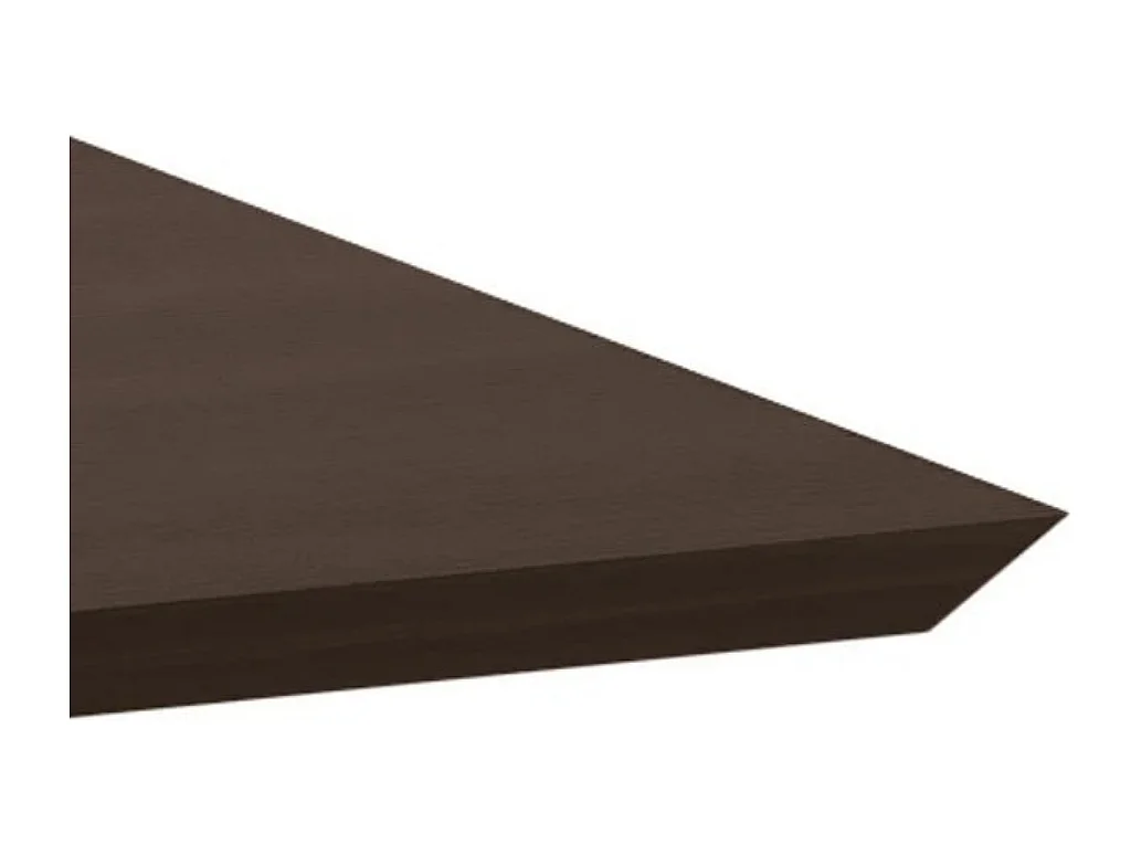 Mesa fija Taurus en roble termotratado y metal negro, 6 plazas, diseño moderno y robusto, Made in Italy