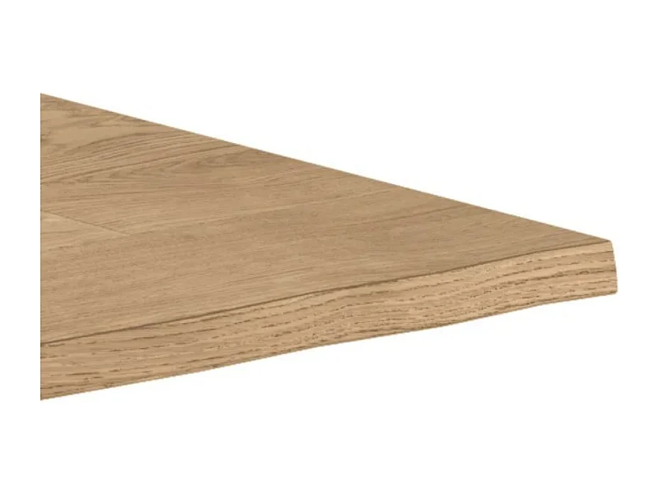 Blake, Tavolo fisso con top Impiallacciato Rovere naturale (100cm X 200cm H. 76cm) Made in Italy