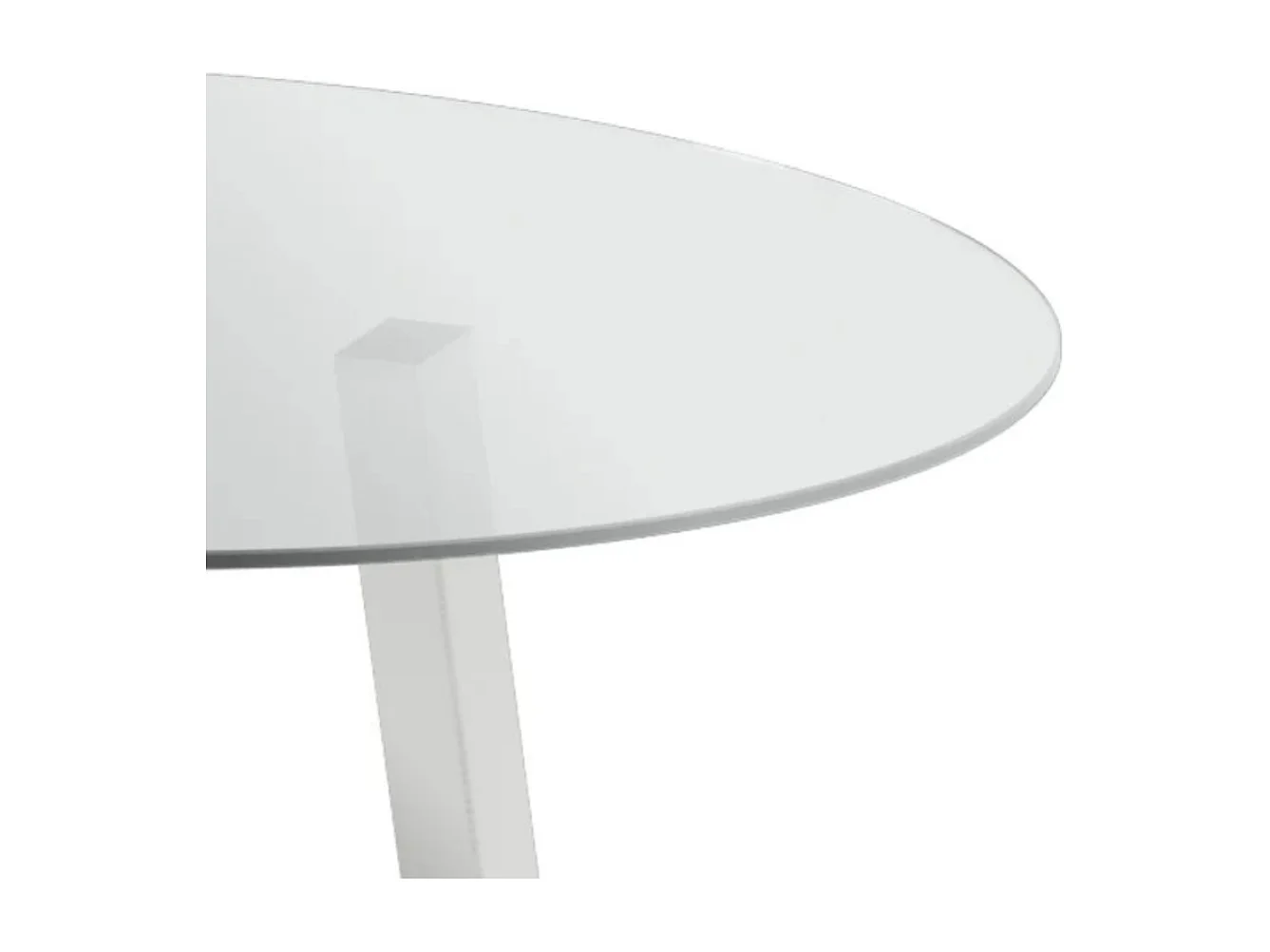 Louvre, Tavolo fisso con top in Vetro temperato (120cm X 120cm H. 75cm)