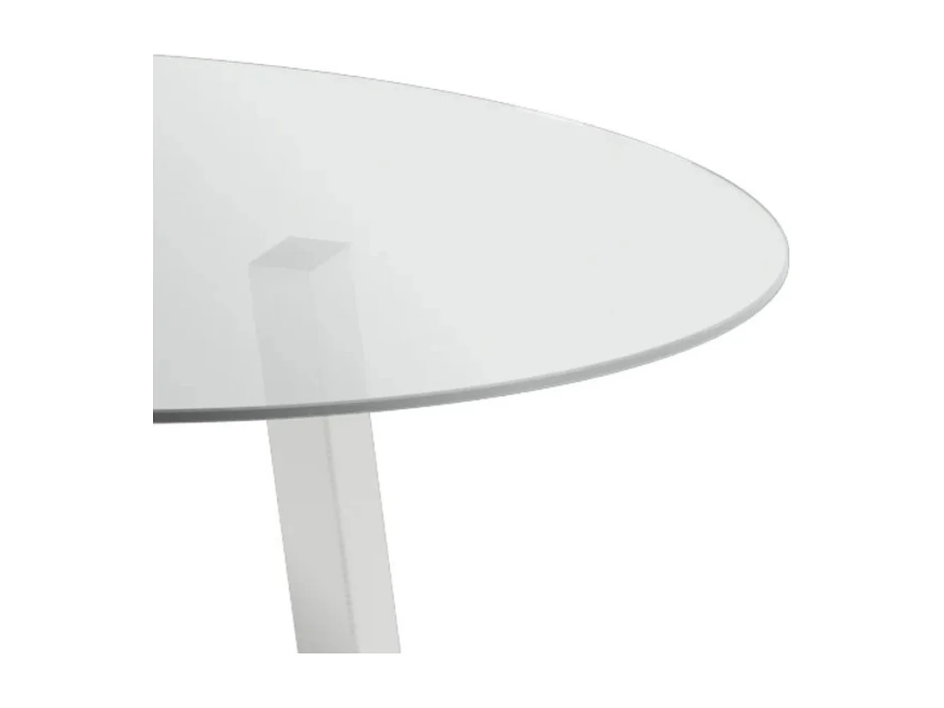 Louvre, Tavolo fisso con top in Vetro temperato (120cm X 120cm H. 75cm)