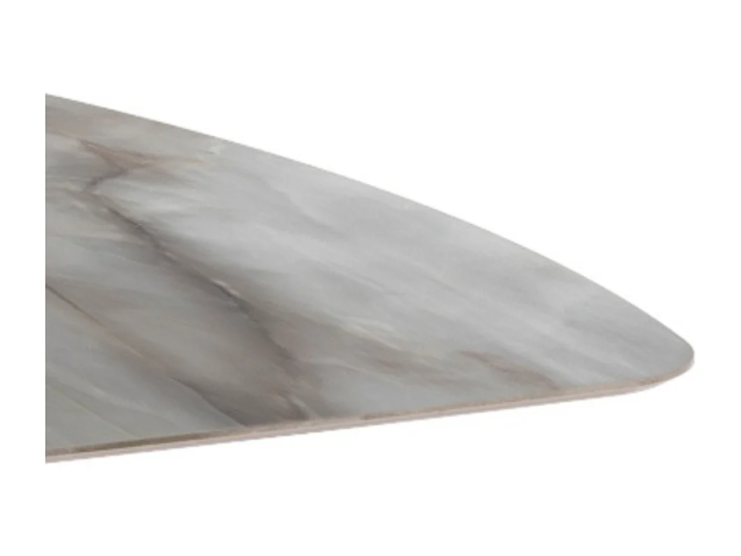 Thiago, Tavolo fisso con top in Ceramica Marmo alabastro (90cm X 180cm H. 76cm)