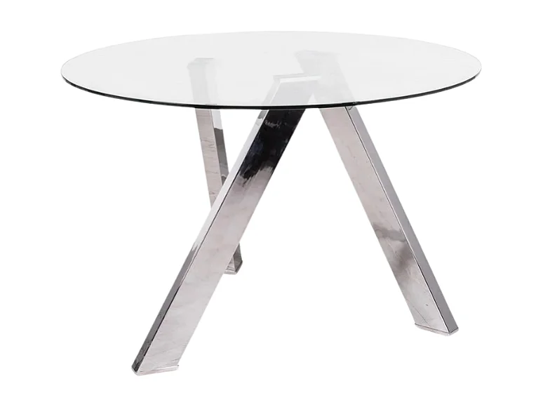 Louvre, Tavolo fisso con top in Vetro temperato (120cm X 120cm H. 75cm)