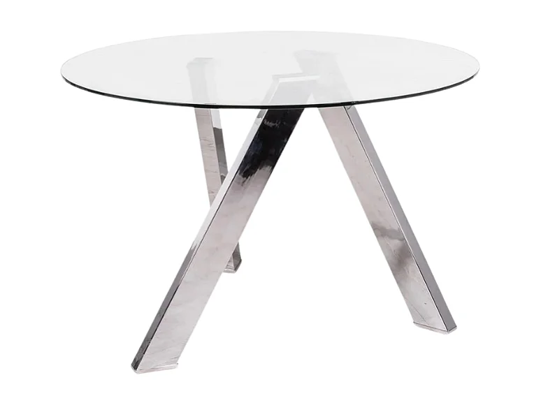 Louvre, Tavolo fisso con top in Vetro temperato (120cm X 120cm H. 75cm)