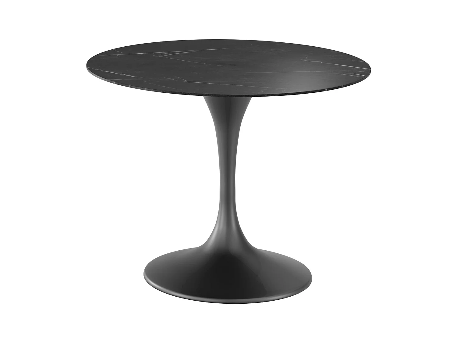 Circe,  Tavolo fisso con top in ceramica e base in metallo verniciato (100cm X 100cm H. 76cm)| Duzzle