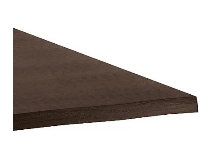 Timber, Tavolo fisso con top Impiallacciato Rovere termocotto (90cm X 160cm H. 76cm) Made in Italy