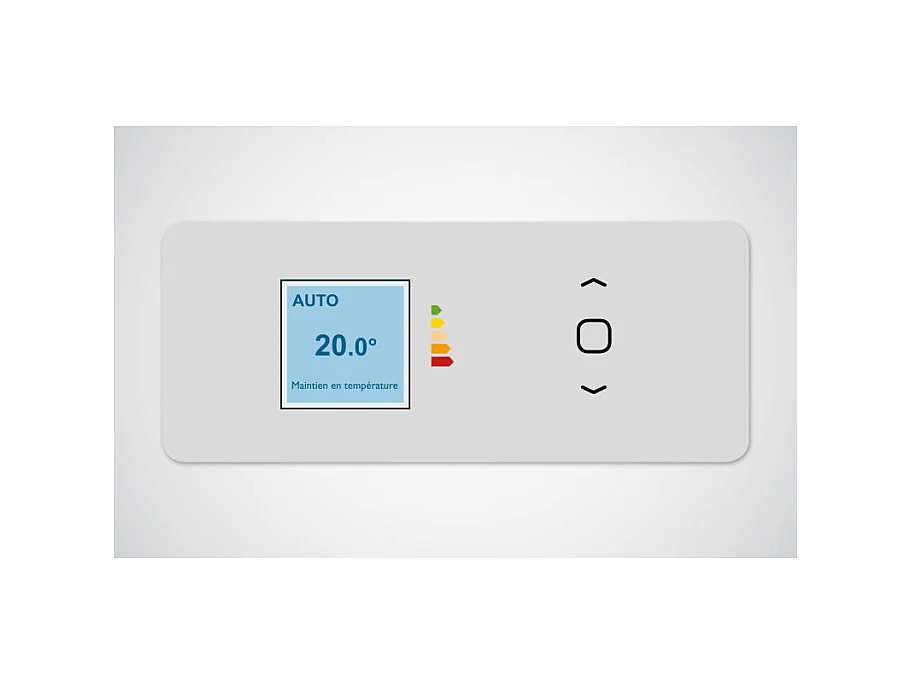 Radiateur chaleur 1500W AGILIA horizontal pilotage intelligent connecté blanc carat ATLANTIC 503124