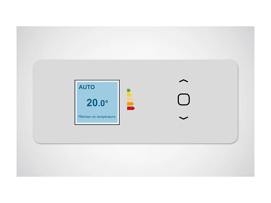 Radiateur chaleur 1500W AGILIA horizontal pilotage intelligent connecté blanc carat ATLANTIC 503124