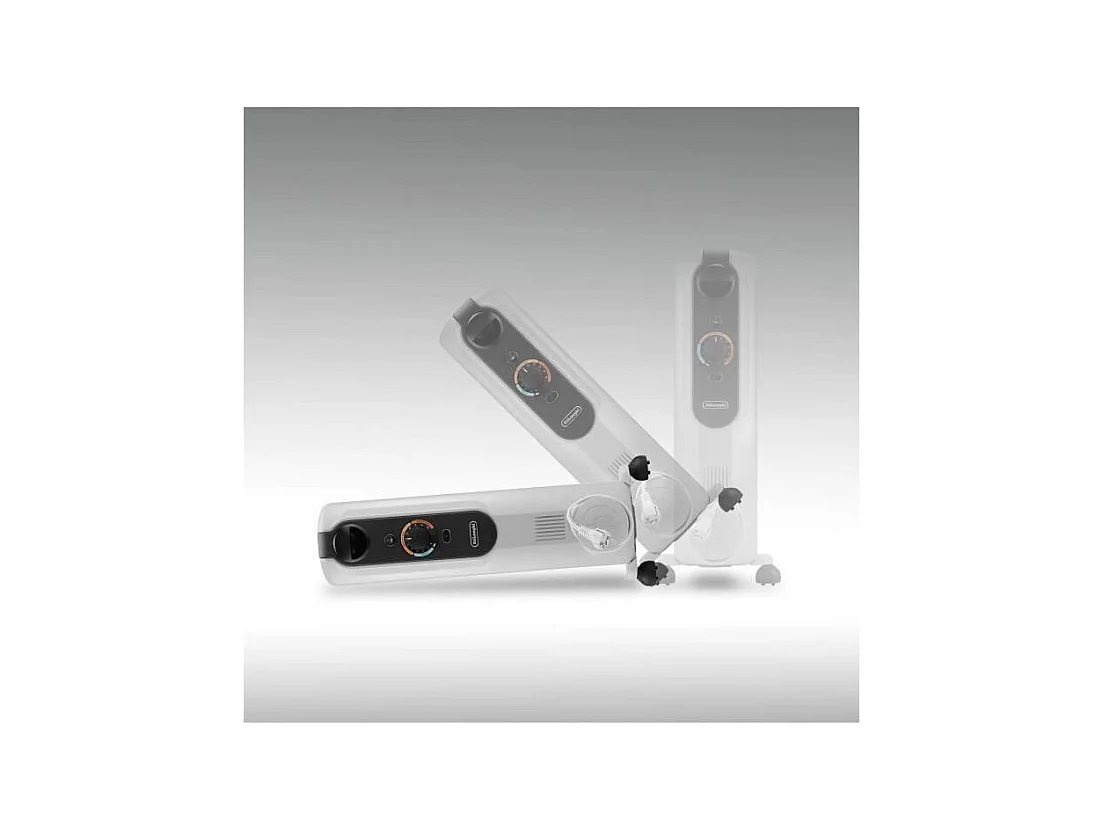 Radiateur bain d'huile - DELONGHI - 1500 W - Jusqu'a 45 m2 - Mobile - Fonction anti-gel - Gris