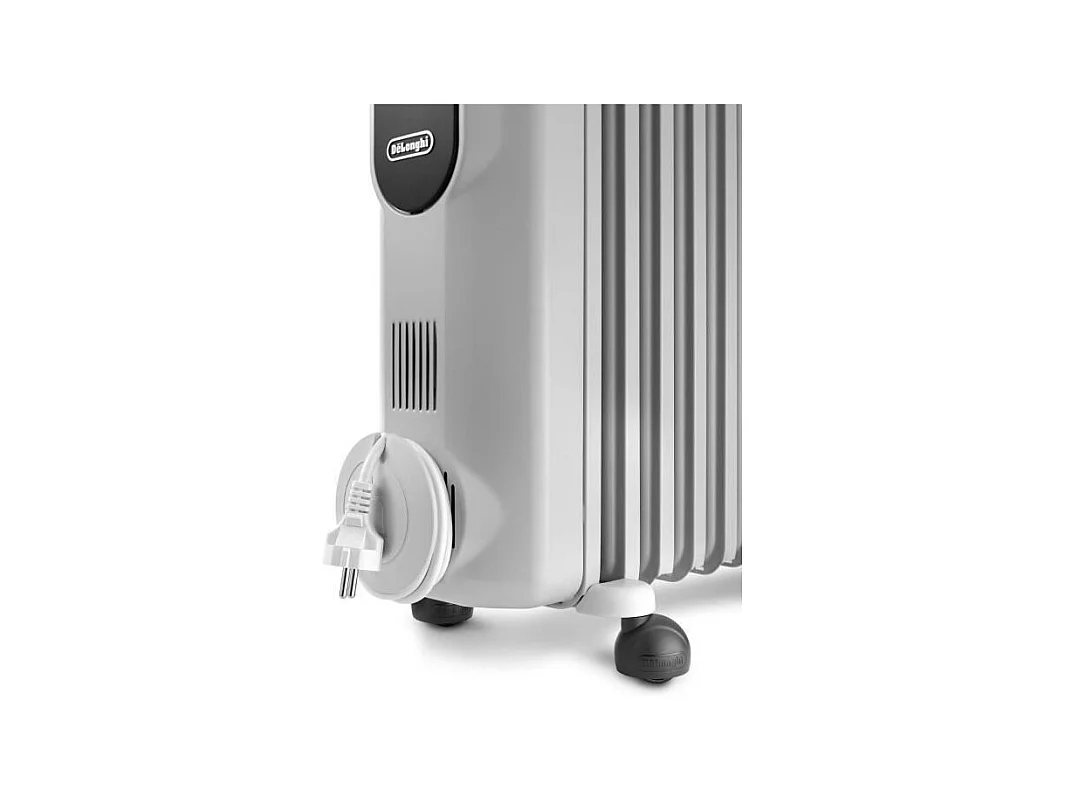 Radiateur bain d'huile - DELONGHI - 1500 W - Jusqu'a 45 m2 - Mobile - Fonction anti-gel - Gris