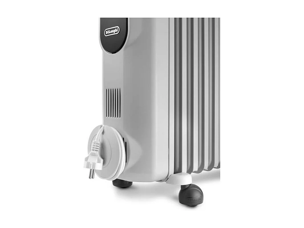 Radiateur bain d'huile - DELONGHI - 1500 W - Jusqu'a 45 m2 - Mobile - Fonction anti-gel - Gris