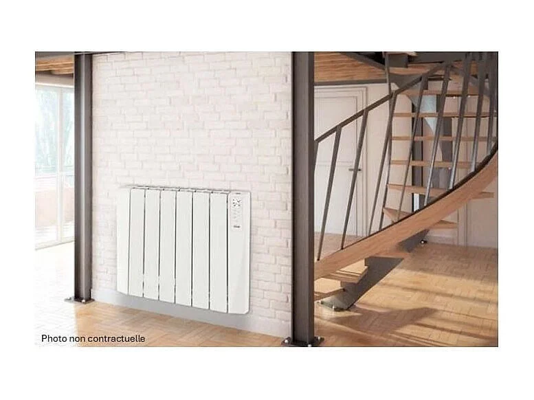 Radiateur électrique - Fluide caloporteur - 750 W - Ferroli - Néo connecté - Horizontal - Blanc