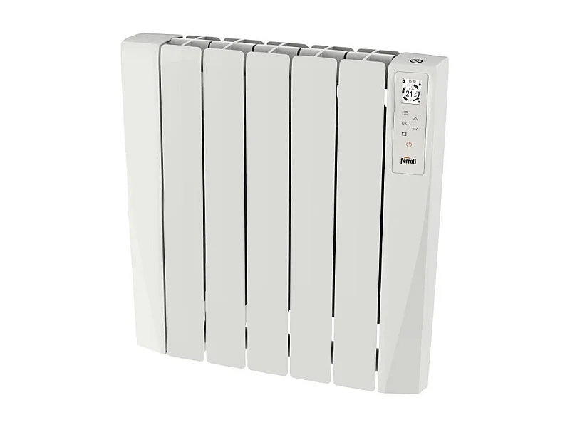 Radiateur électrique - Fluide caloporteur - 750 W - Ferroli - Néo connecté - Horizontal - Blanc
