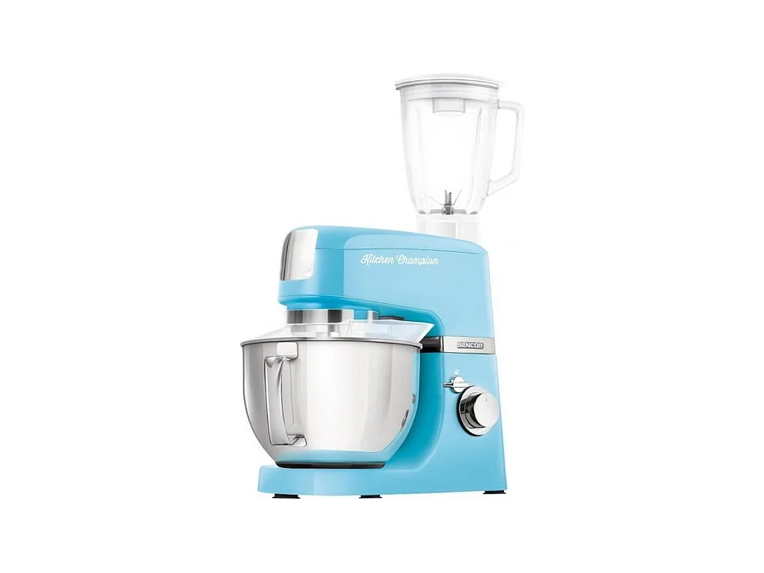 Multifunktions-Küchenmaschine Sencor STM 6352BL 1000W - Effizientes Kneten - Schüssel 4,5L - 3 Zubehörteile - Geschwindigkeitsregelung