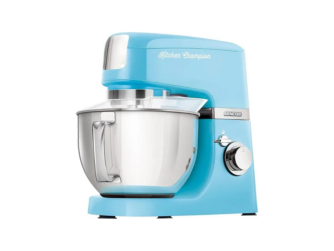 Multifunktions-Küchenmaschine Sencor STM 6352BL 1000W - Effizientes Kneten - Schüssel 4,5L - 3 Zubehörteile - Geschwindigkeitsregelung