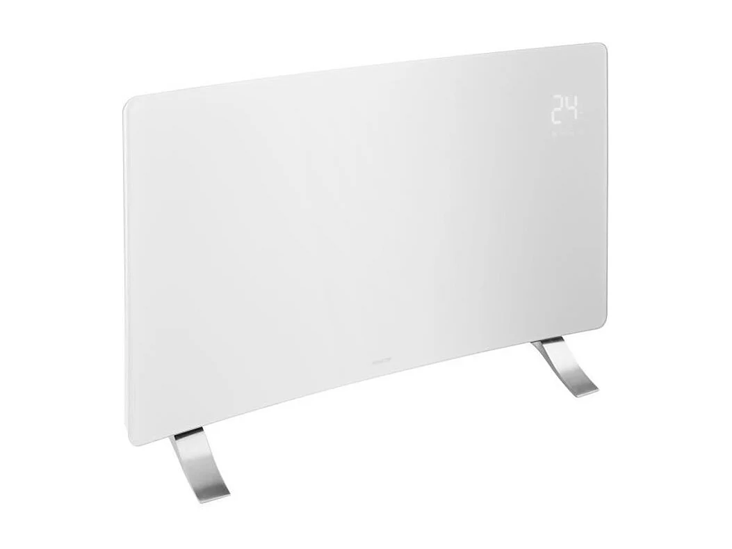 Radiateur intelligent Wi-Fi en verre - SENCOR - SCF 4740WH - 2400 W - 2 niveaux - Thermostat - Blanc