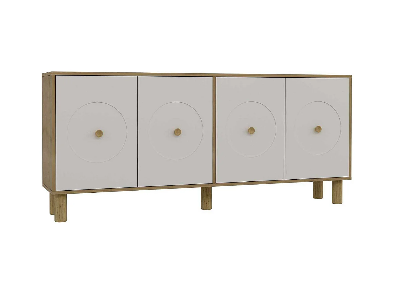 Buffet 4 portes en aggloméré Deren Bohem