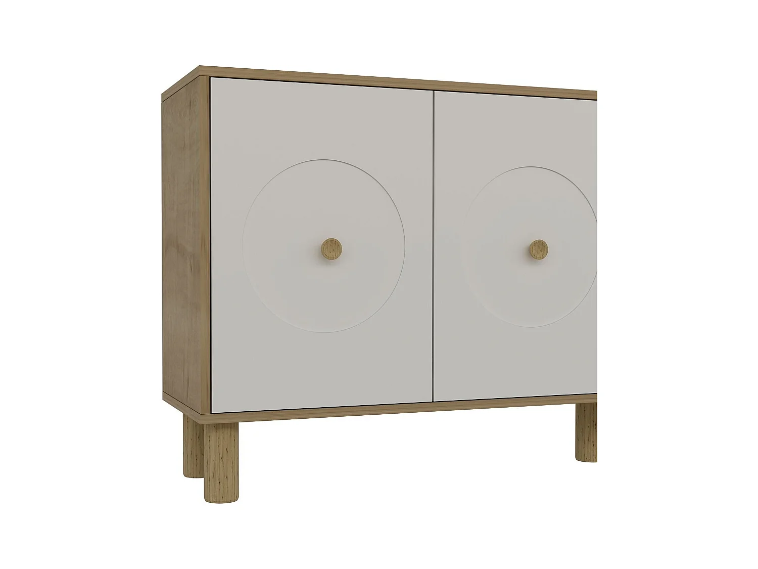 Buffet 4 portes en aggloméré Deren Bohem