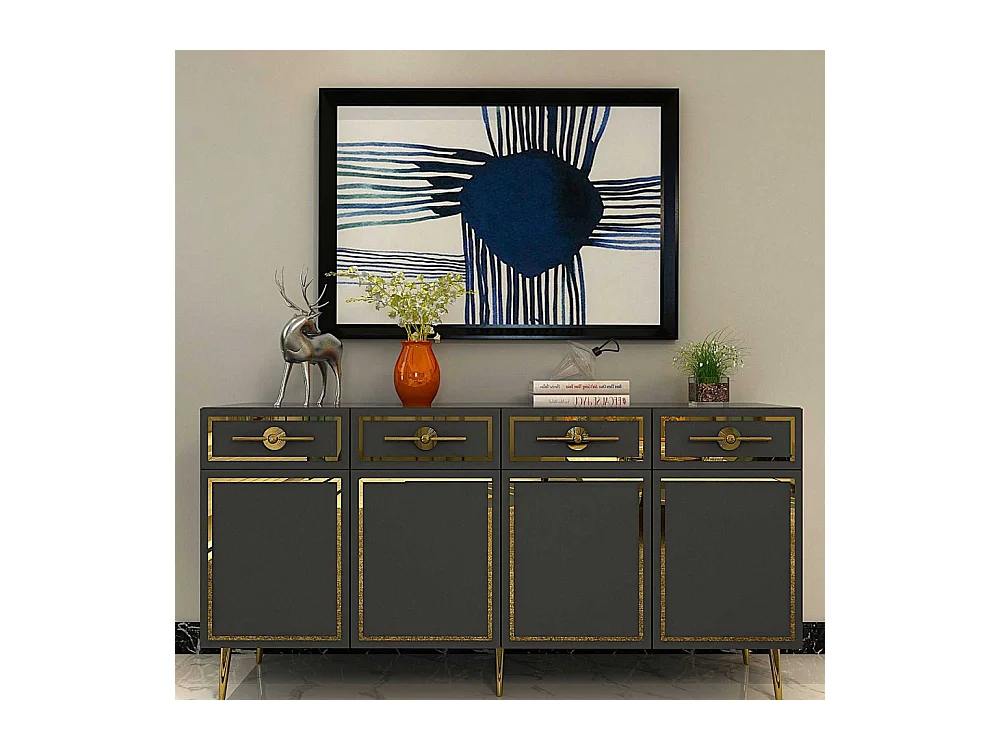 Buffet en aggloméré 4 portes Belly