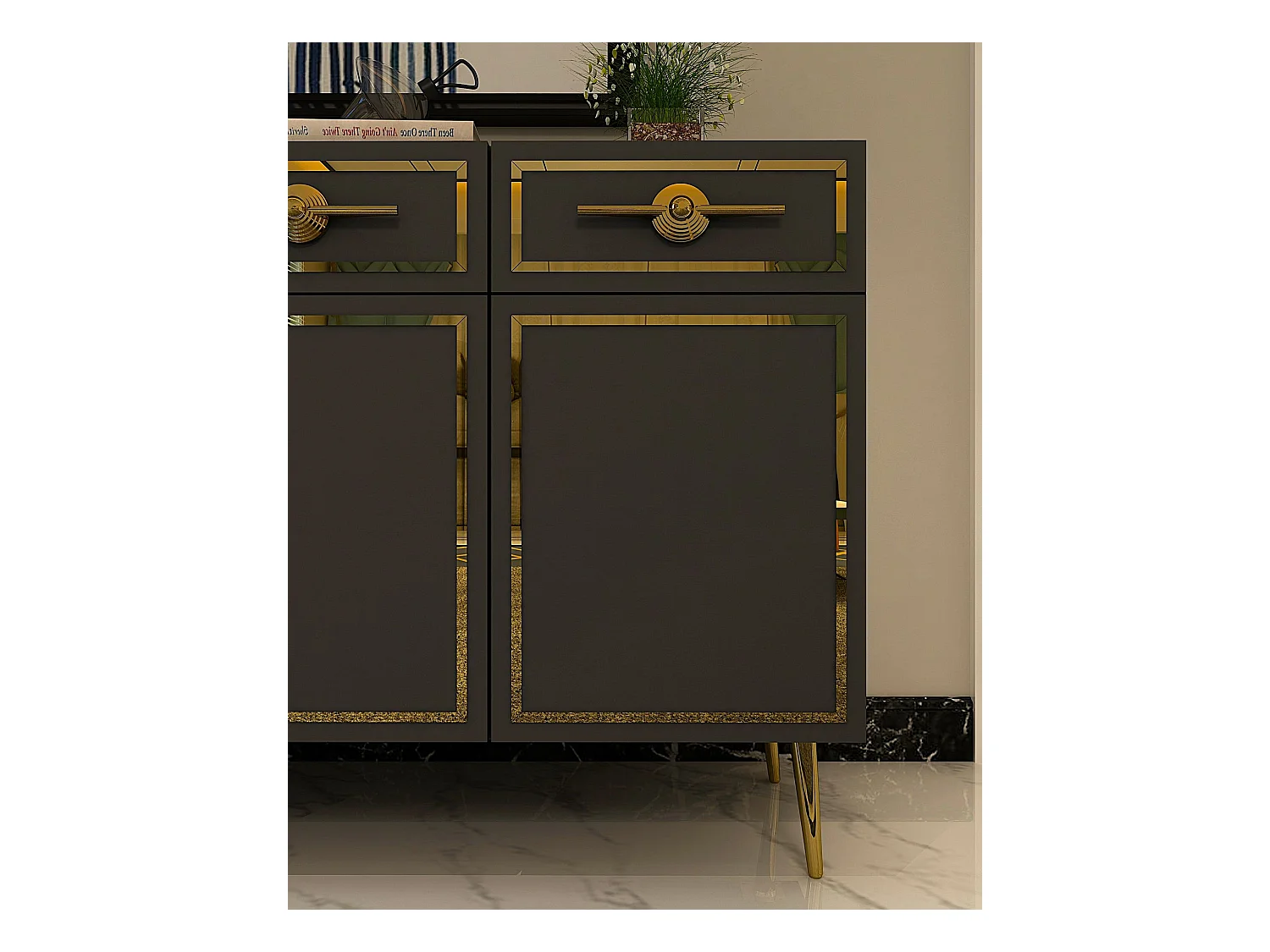 Buffet en aggloméré 4 portes Belly