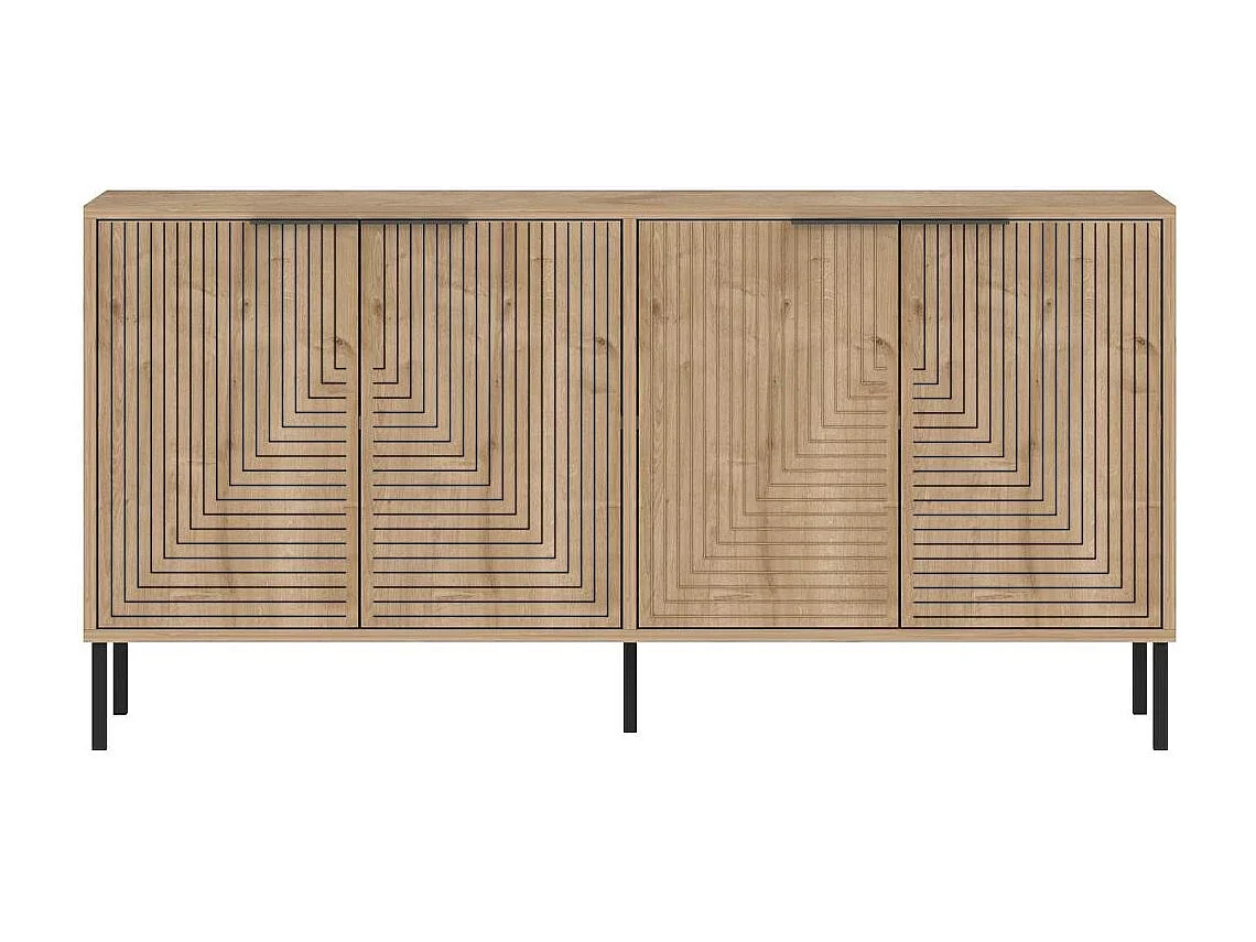 Aparador – 150cm x 75cm x 36cm – Carvalho Safira – Aglomerado