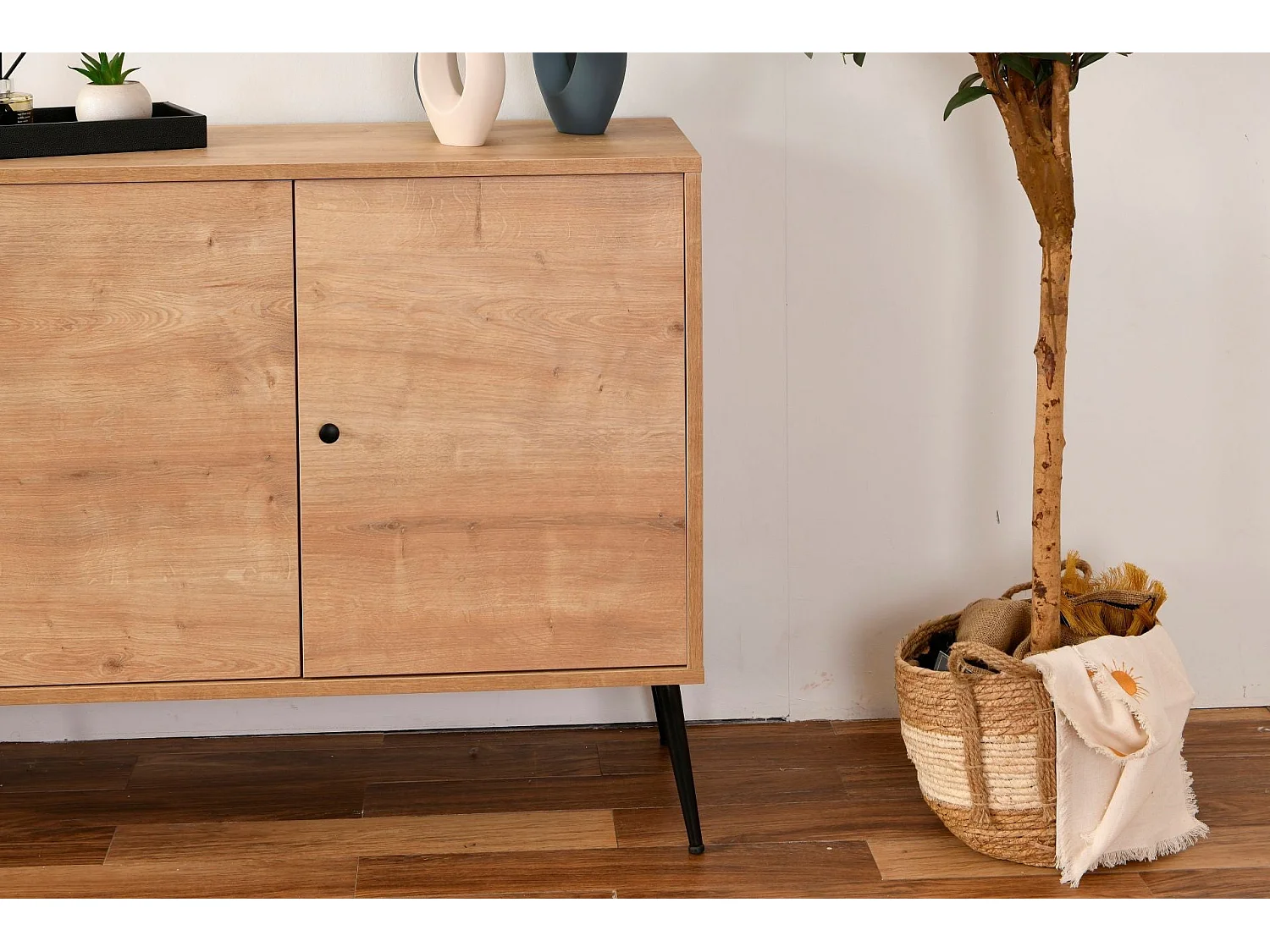 Aparador de Carvalho – 80 cm x 180 cm x 41 cm – Carvalho – Aglomerado e MDF