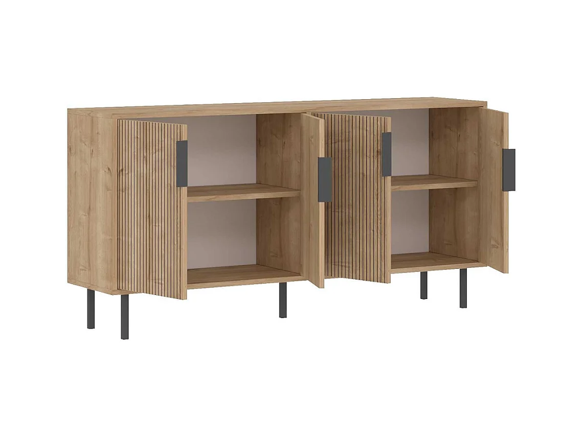 Buffet 4 portes en aggloméré Clara
