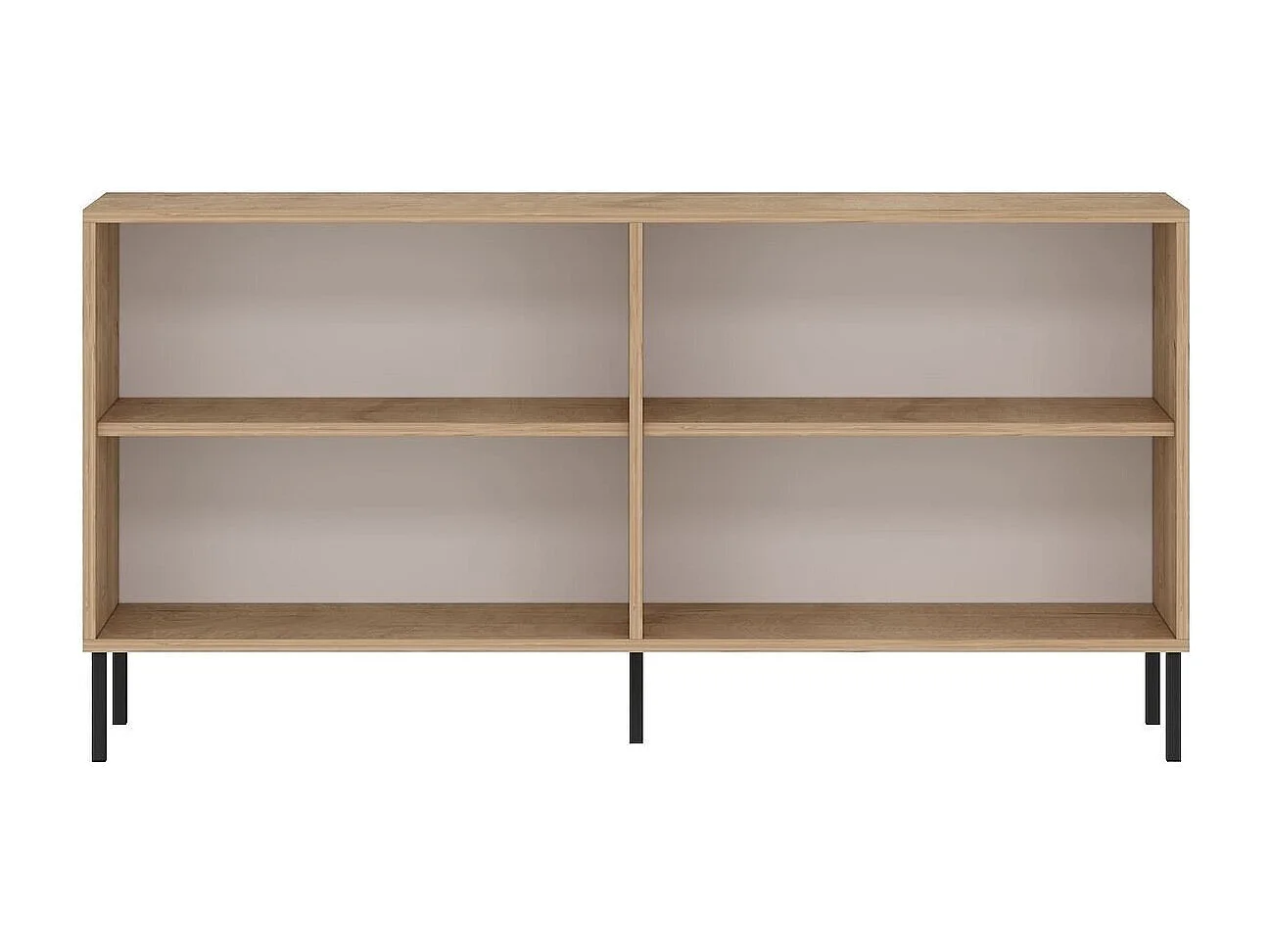 Aparador de Aglomerado – 150cm x 75cm x 36cm – Carvalho Safira – Aglomerado revestido de melamina