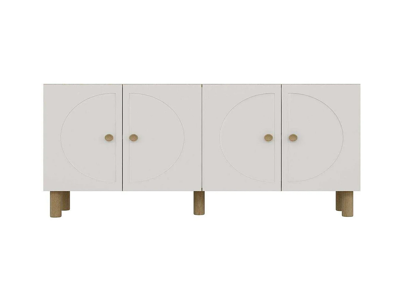 Buffet 4 portes en aggloméré Inci Bohem