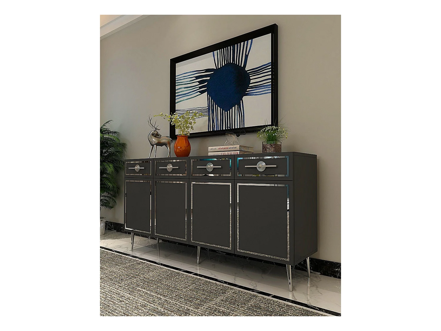 Buffet en aggloméré 4 portes Belly