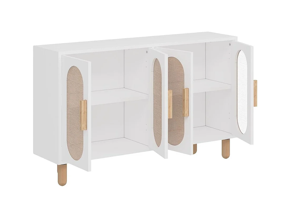 Buffet 4 portes tissu en jute VERA