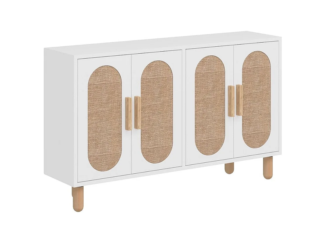 Buffet 4 portes tissu en jute VERA