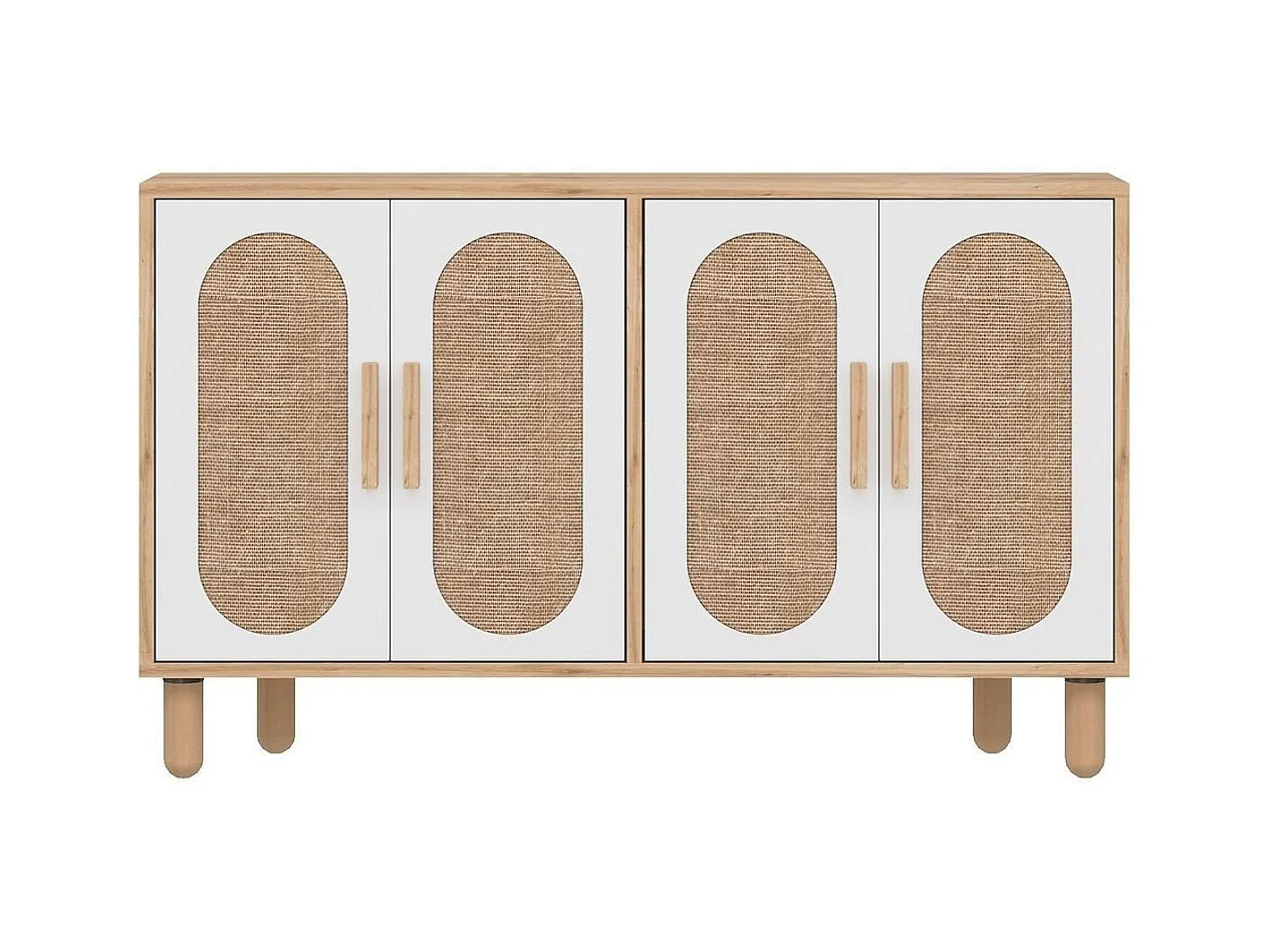 Buffet 4 portes tissu en jute VERA
