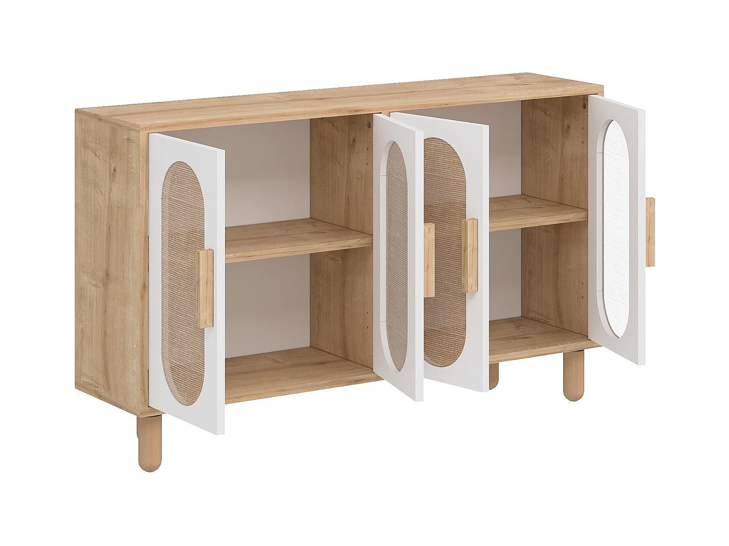 Buffet 4 portes tissu en jute VERA
