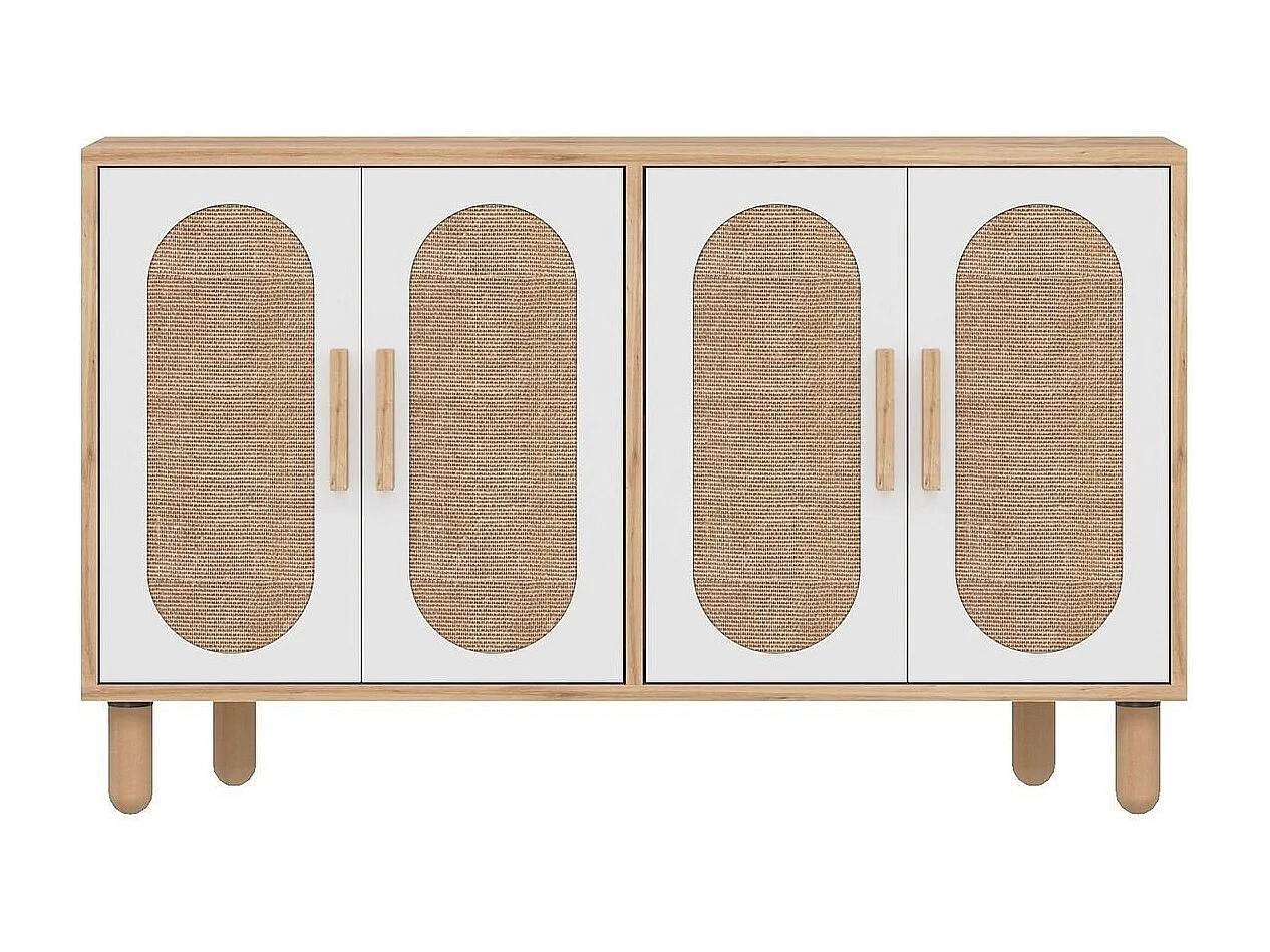 Buffet 4 portes tissu en jute VERA