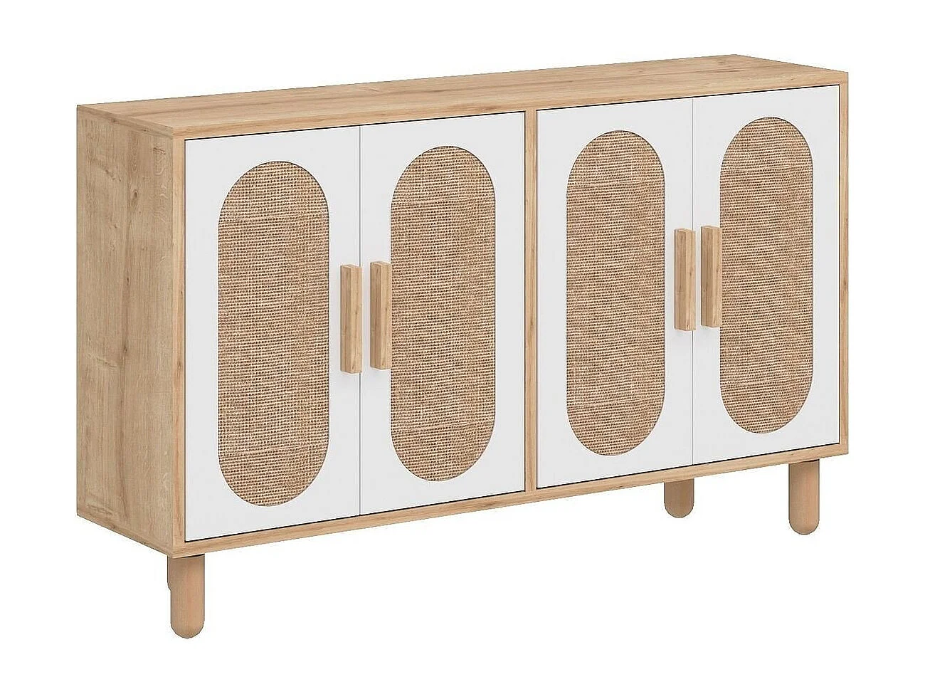 Buffet 4 portes tissu en jute VERA