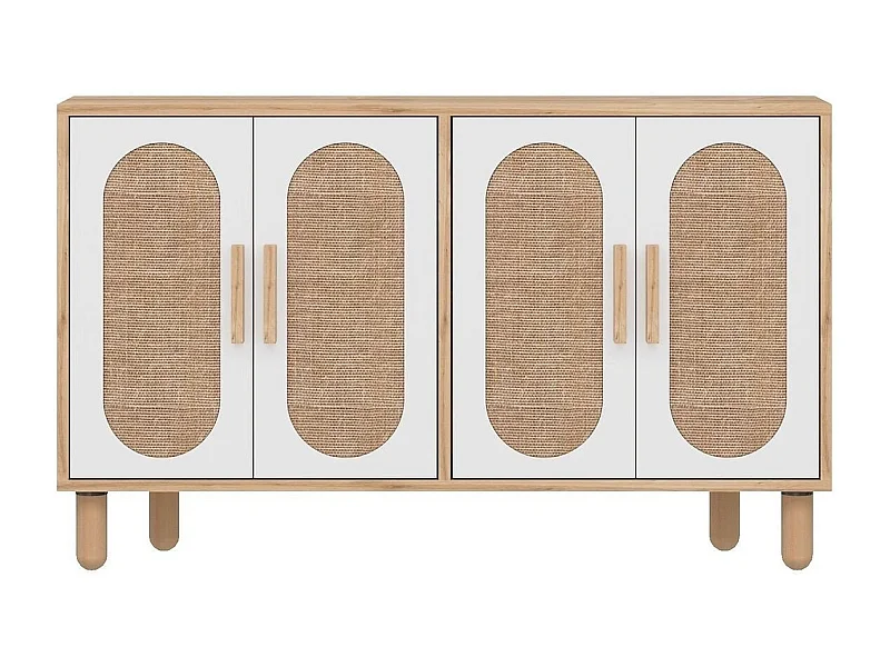 Buffet 4 portes tissu en jute VERA