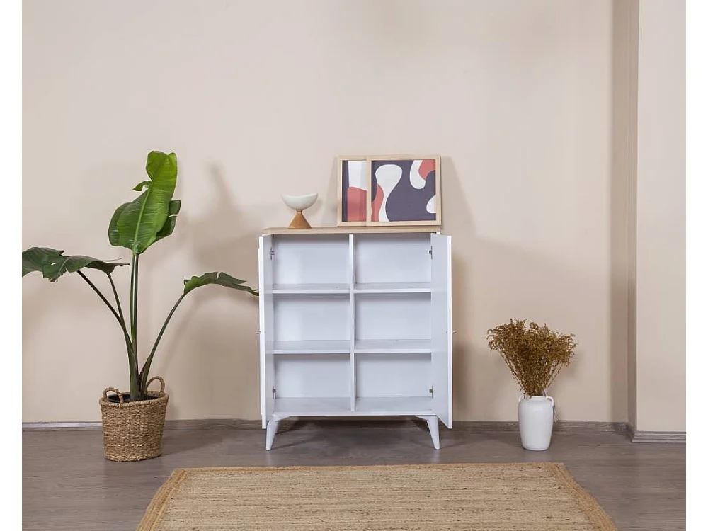 Buffet en aggloméré 2 portes Mount Bas : 90 x 41 x 105 cm