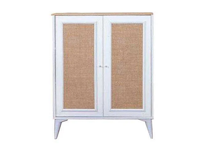 Aparador – 90 cm x 105 cm x 41 cm – Branco e Carvalho – MDF