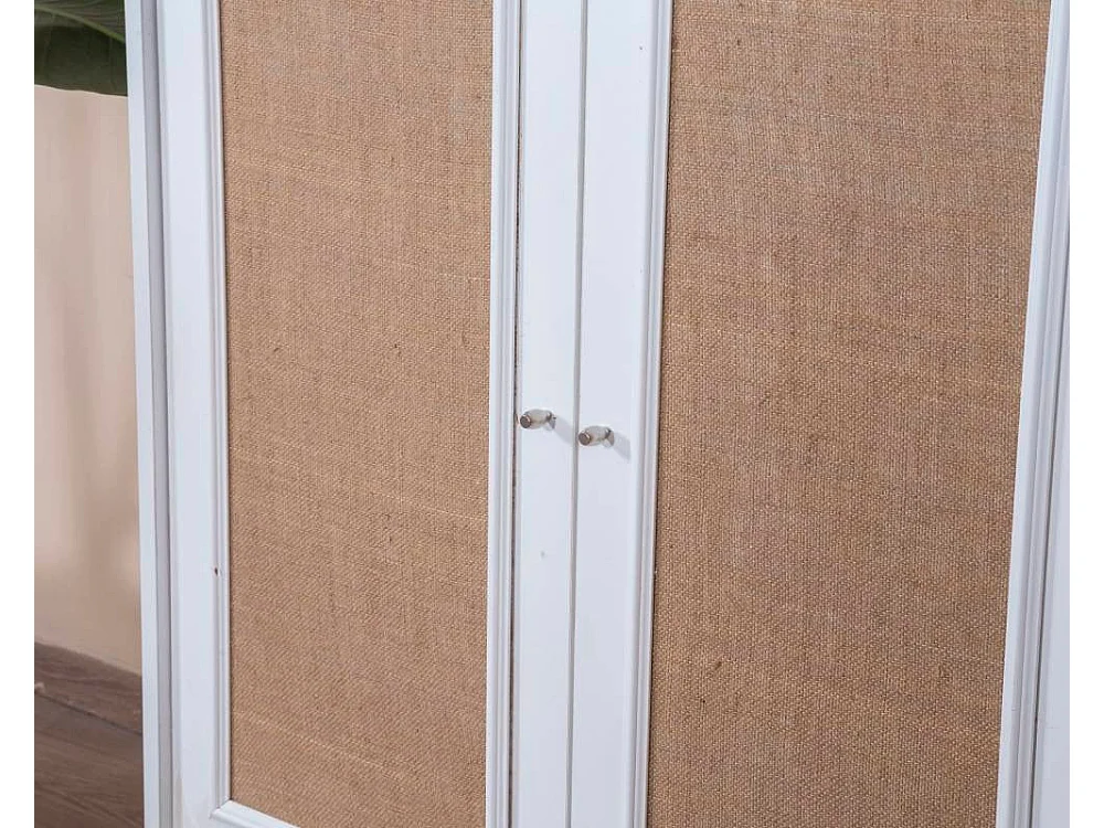 Aparador – 90 cm x 105 cm x 41 cm – Branco e Carvalho – MDF