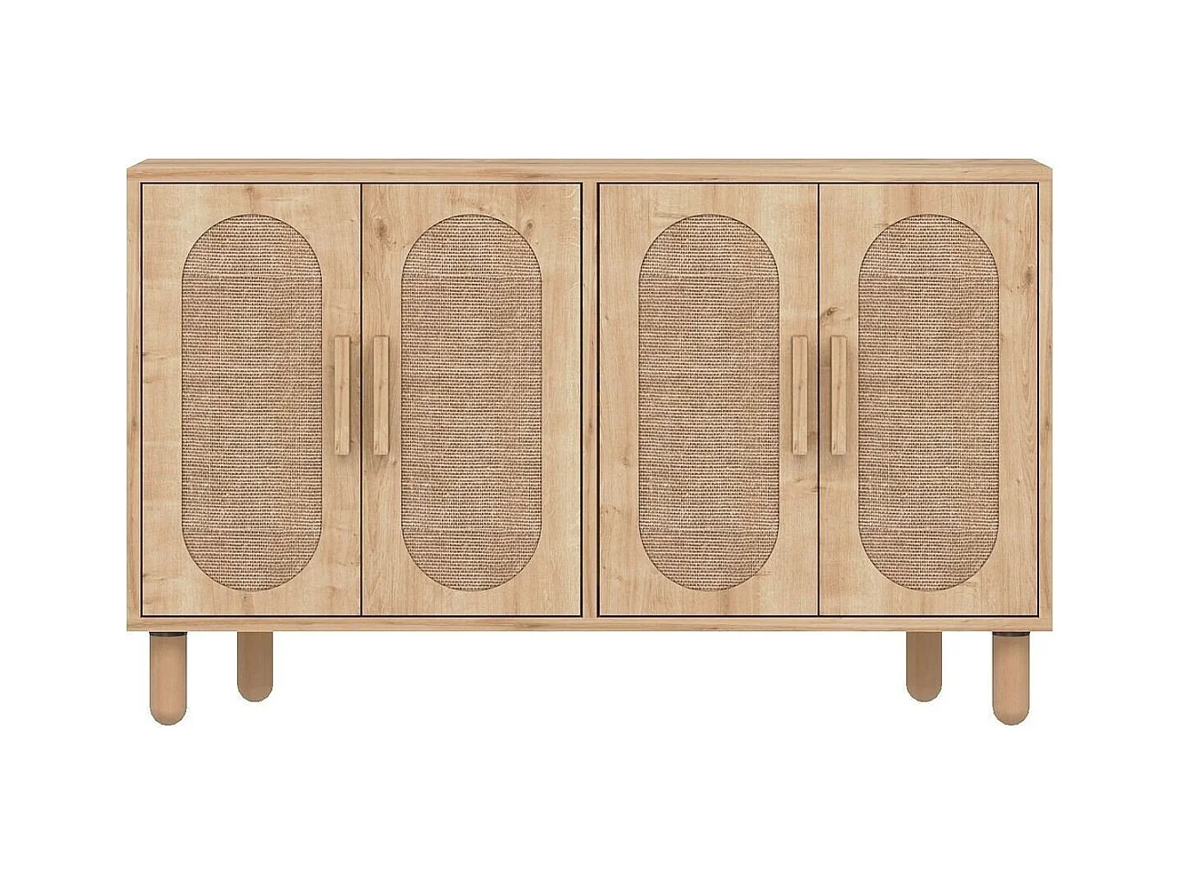 Buffet 4 portes tissu en jute VERA