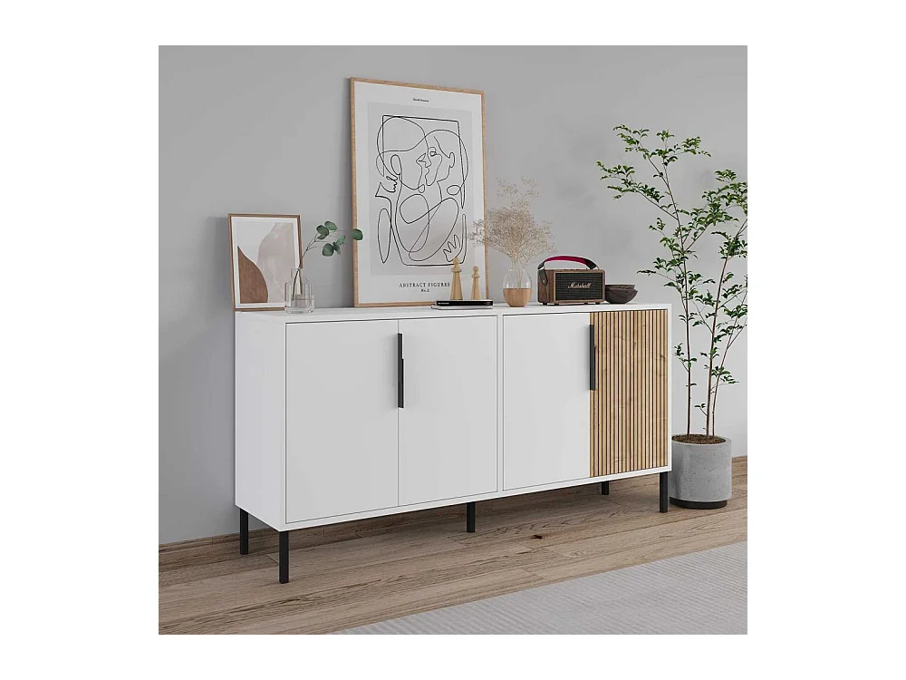 Buffet 4 portes en aggloméré Callia