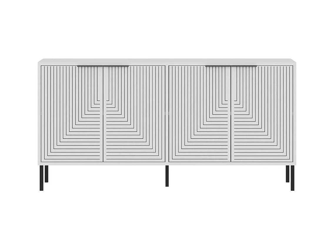 Buffet 4 portes en aggloméré Lurea