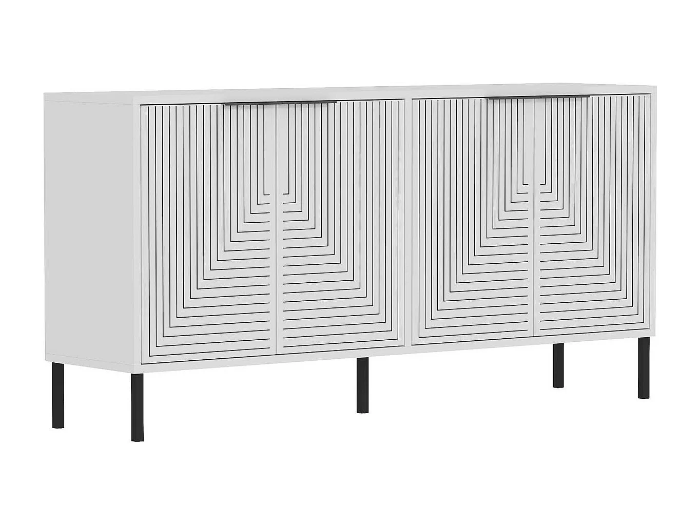 Aparador – 150 cm x 75 cm x 36 cm – Blanco – Aglomerado